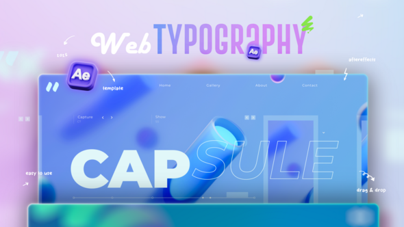 Web Typography Titles template preview