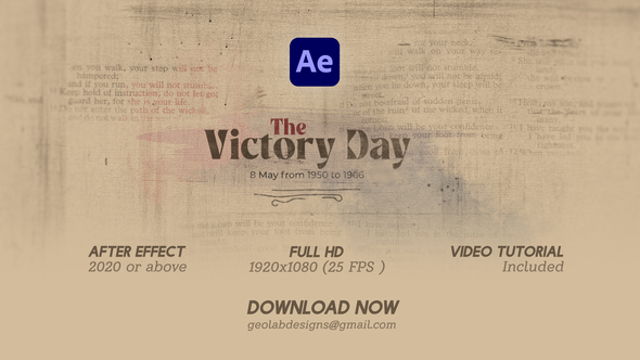 Victory Day Openers template preview