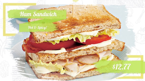 Restaurant Food Slideshow Product Promo template preview