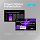 Black Purple Modern Project Status Presentation, Presentation Templates