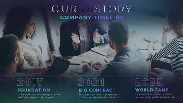 Colorful Business Promo Video Displays template preview