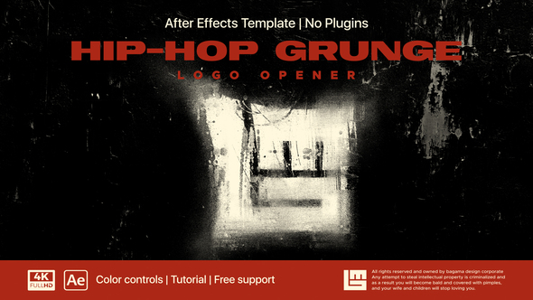 Hip-Hop Logo Opener Logo Stings template preview