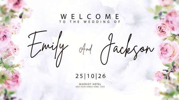 Wedding Intro Openers template preview