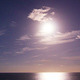 Cloudy Night Moon Timelapse Over Empty Ocean - VideoHive Item for Sale