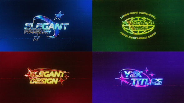 Y2K Retro Titles Titles template preview