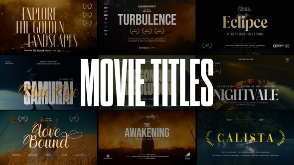 Movie Titles Titles template preview