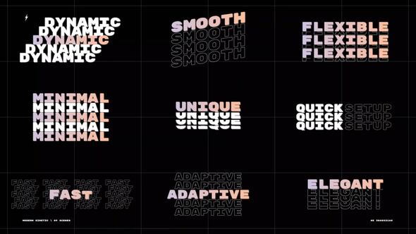 Modern Kinetic | After Effects Titles template preview