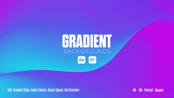 Gradient Backgrounds Elements template preview
