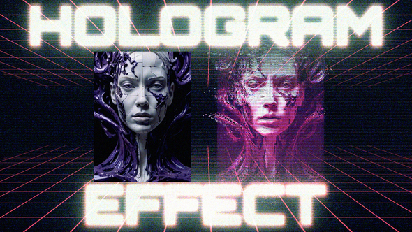 Cinematic Hologram Effect Elements template preview