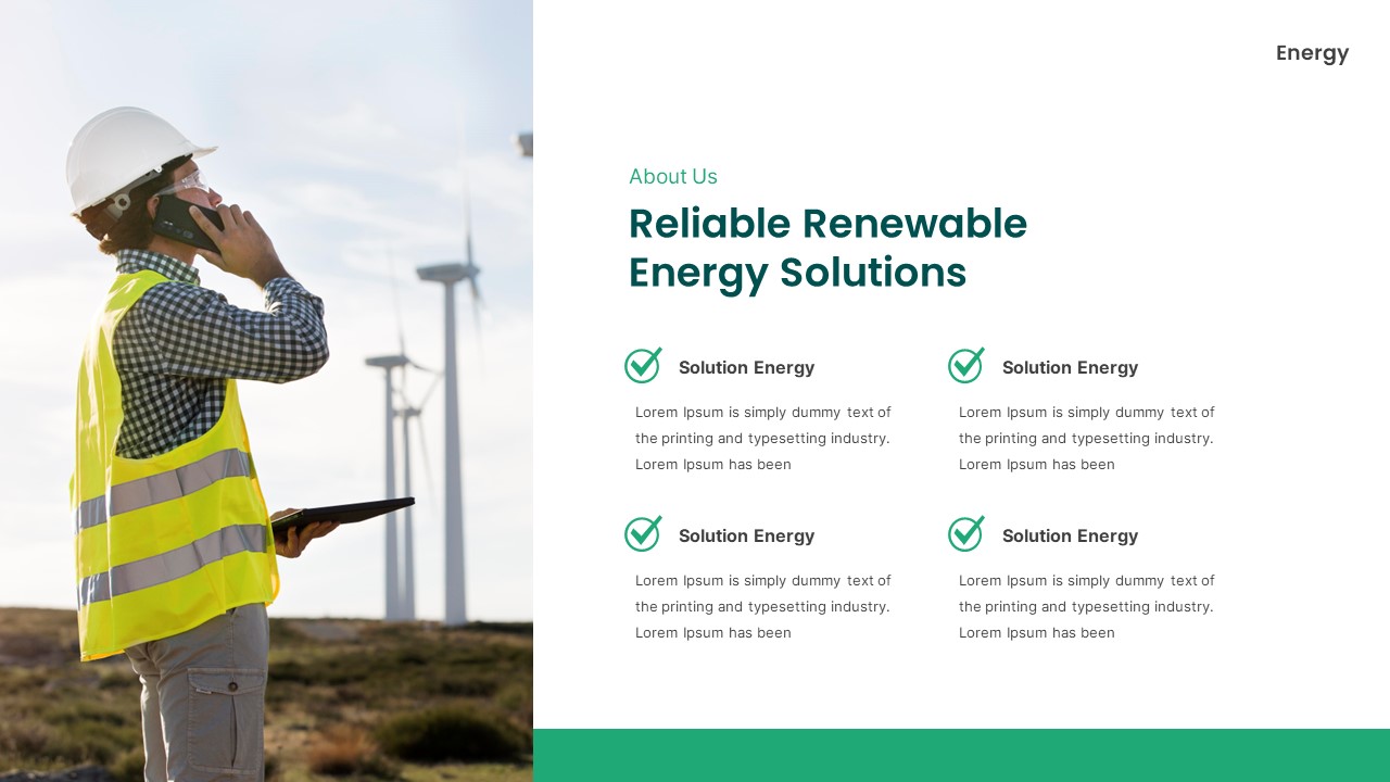 Renewable Clean Energy PowerPoint Template, Presentation Templates