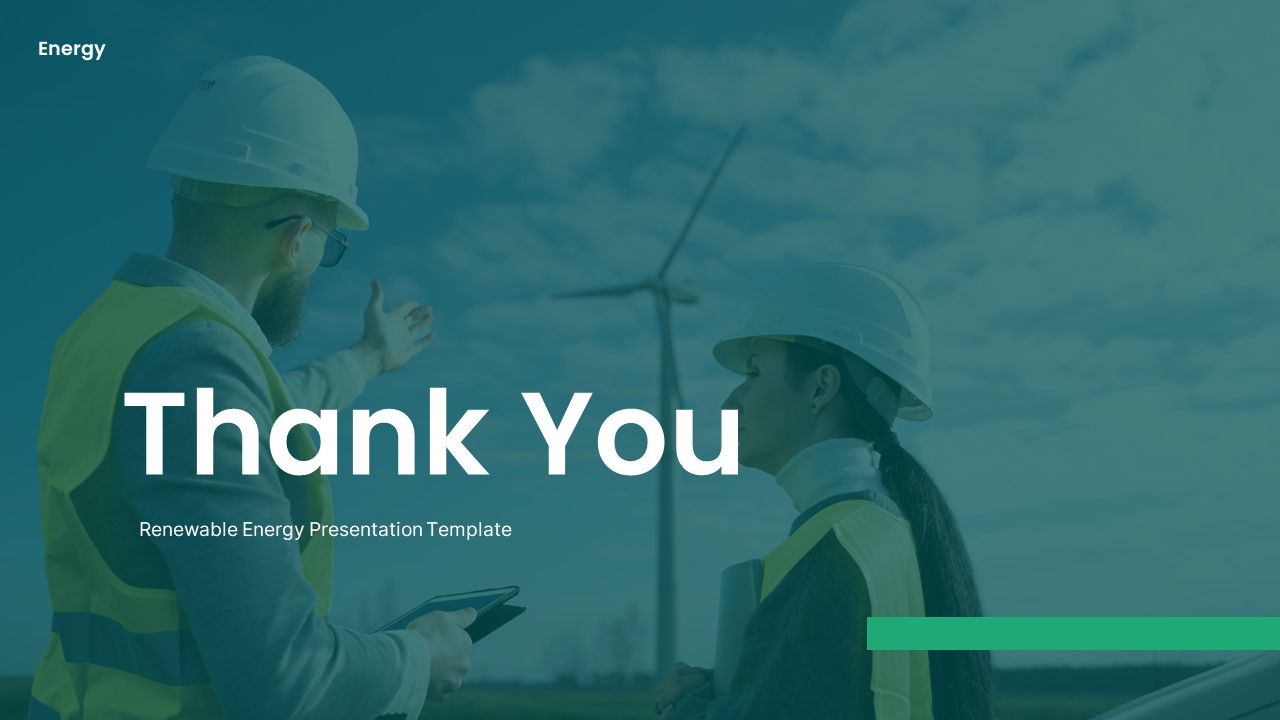 Renewable Clean Energy PowerPoint Template, Presentation Templates