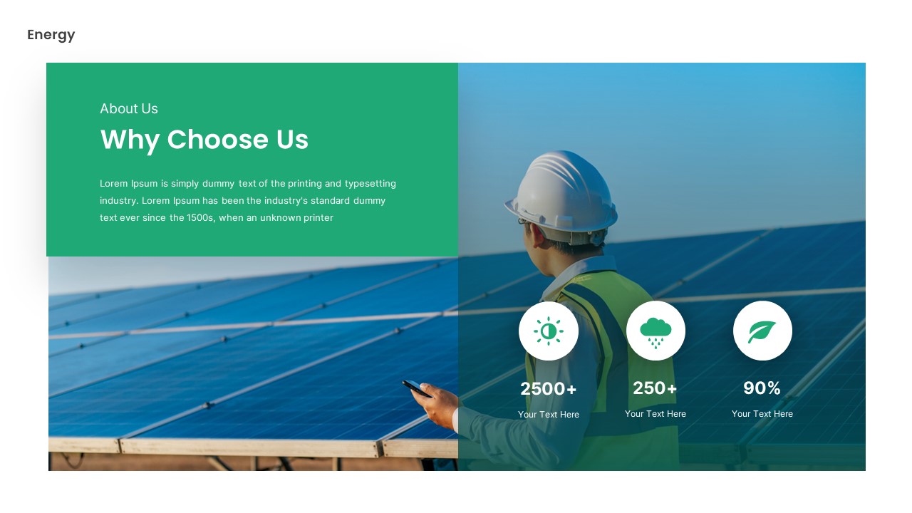 Renewable Clean Energy PowerPoint Template, Presentation Templates