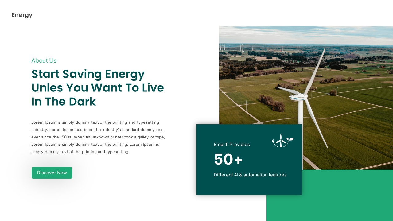 Renewable Clean Energy PowerPoint Template, Presentation Templates