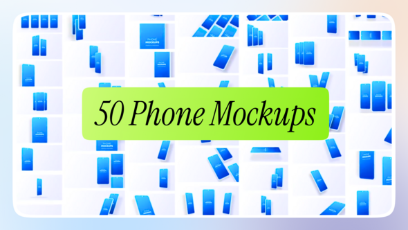 Phone Mockups Video Displays template preview
