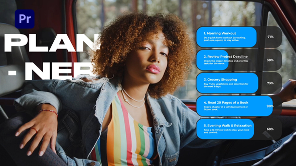 Planner Premiere Pro template preview