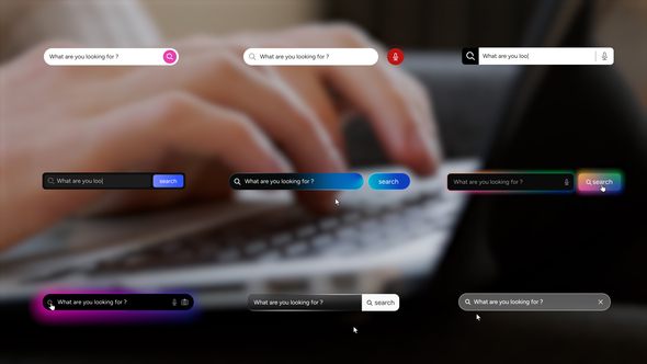 Animated Search Bar Kit Elements template preview