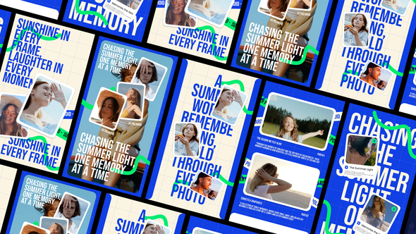 Photo Slide Show Summer Video Displays template preview