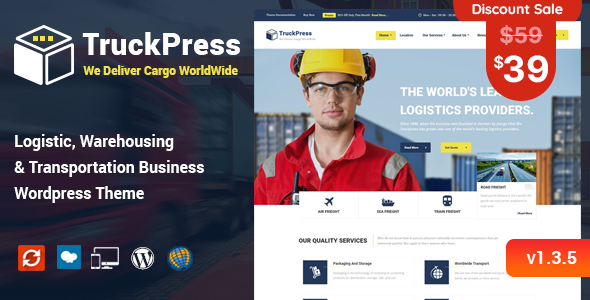 TruckPress – Logistics & Transportation WP Theme