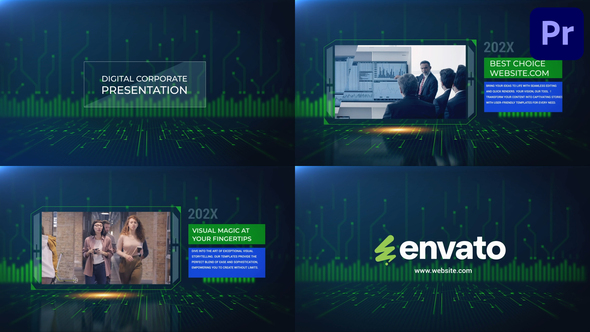 Digital Corporate Presentation for Premiere Pro Premiere Pro template preview