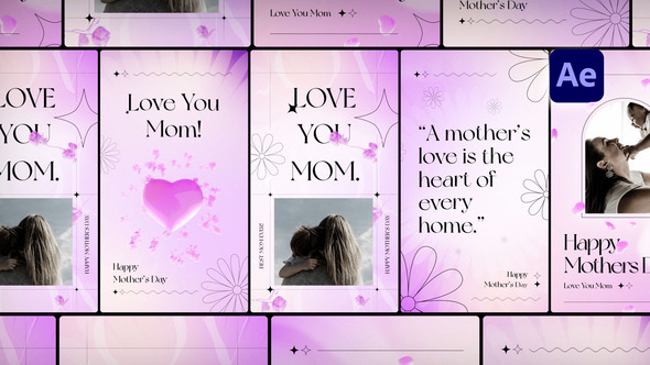 Mothers Day Stories Openers template preview