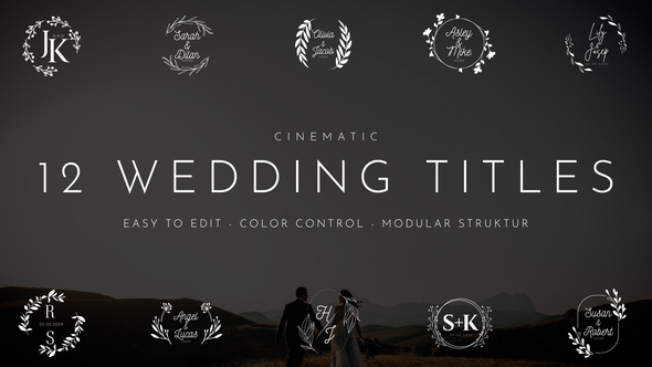 Wedding Titles Openers template preview