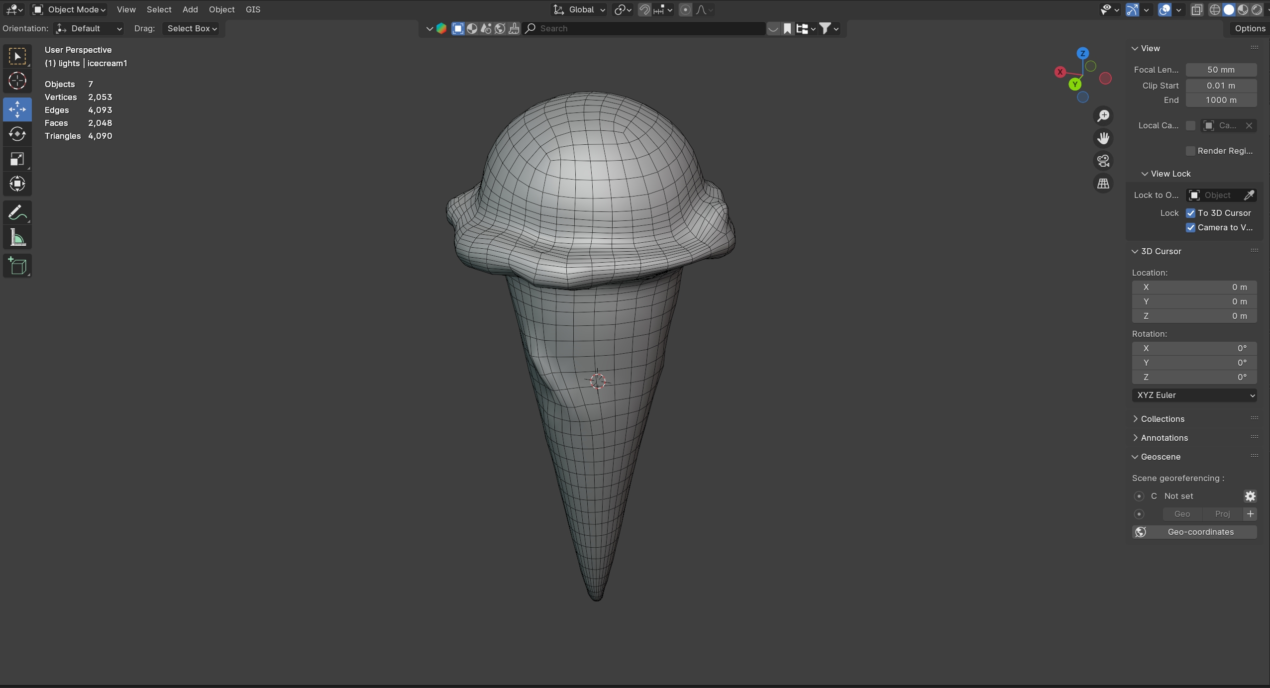 Ice Cream Cone 4 by TurboCG | 3DOcean