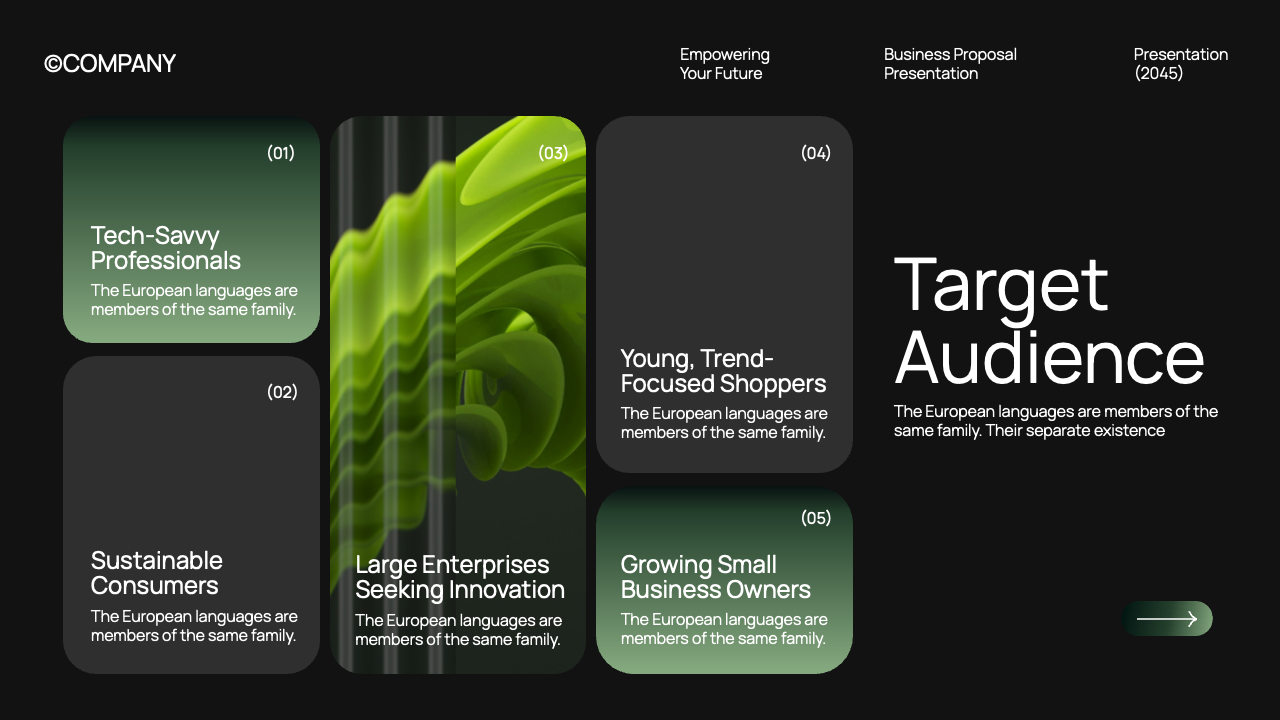 Black Green Gradient Modern Business Proposal Presentation ...