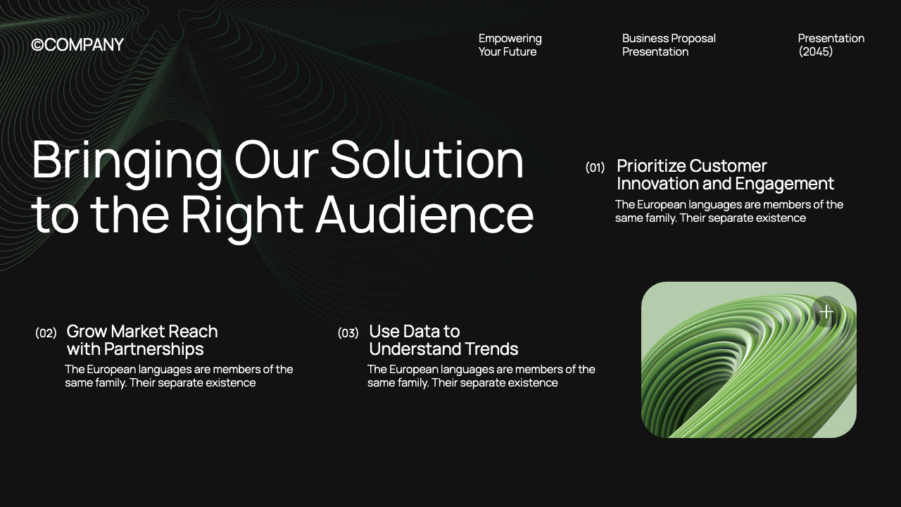 Black Green Gradient Modern Business Proposal Presentation ...