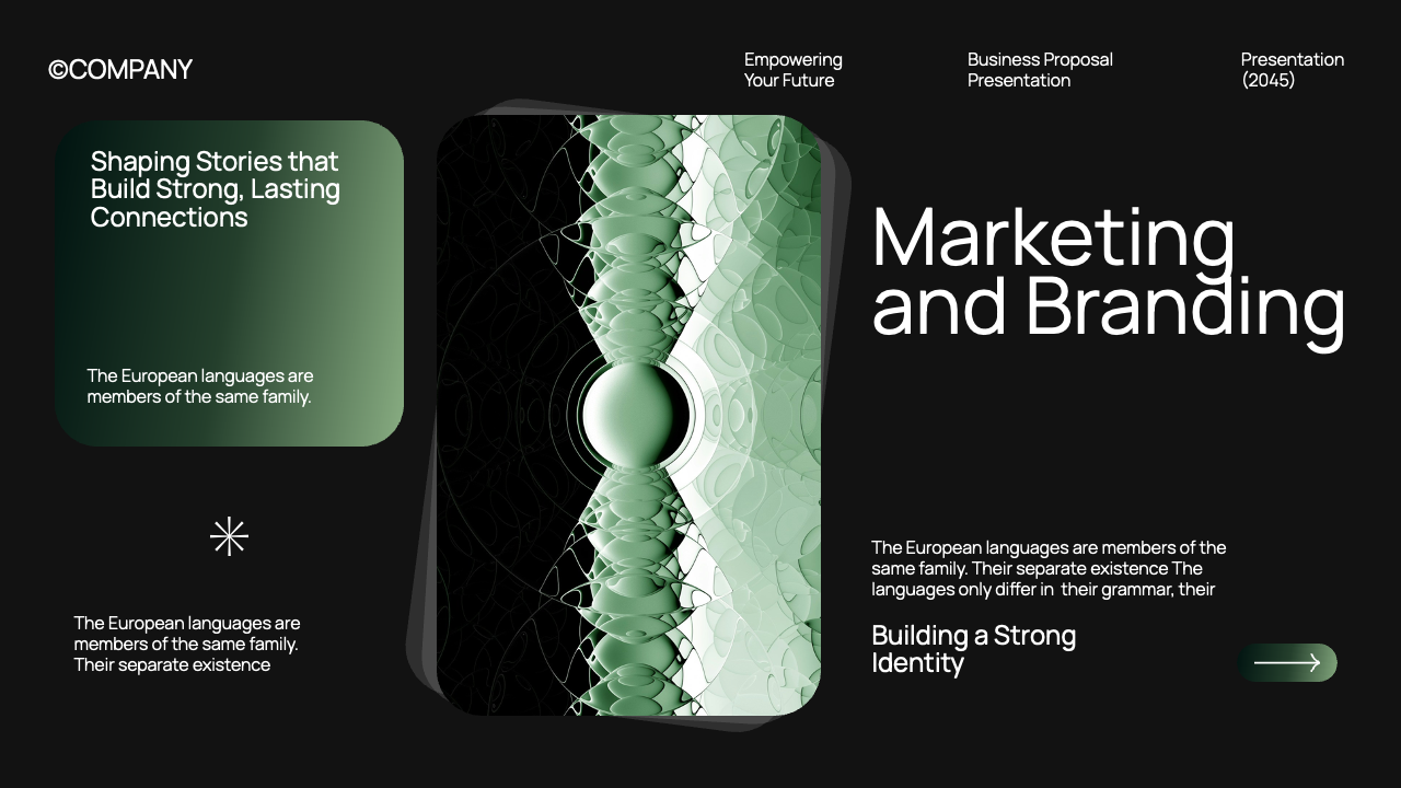 Black Green Gradient Modern Business Proposal Presentation ...