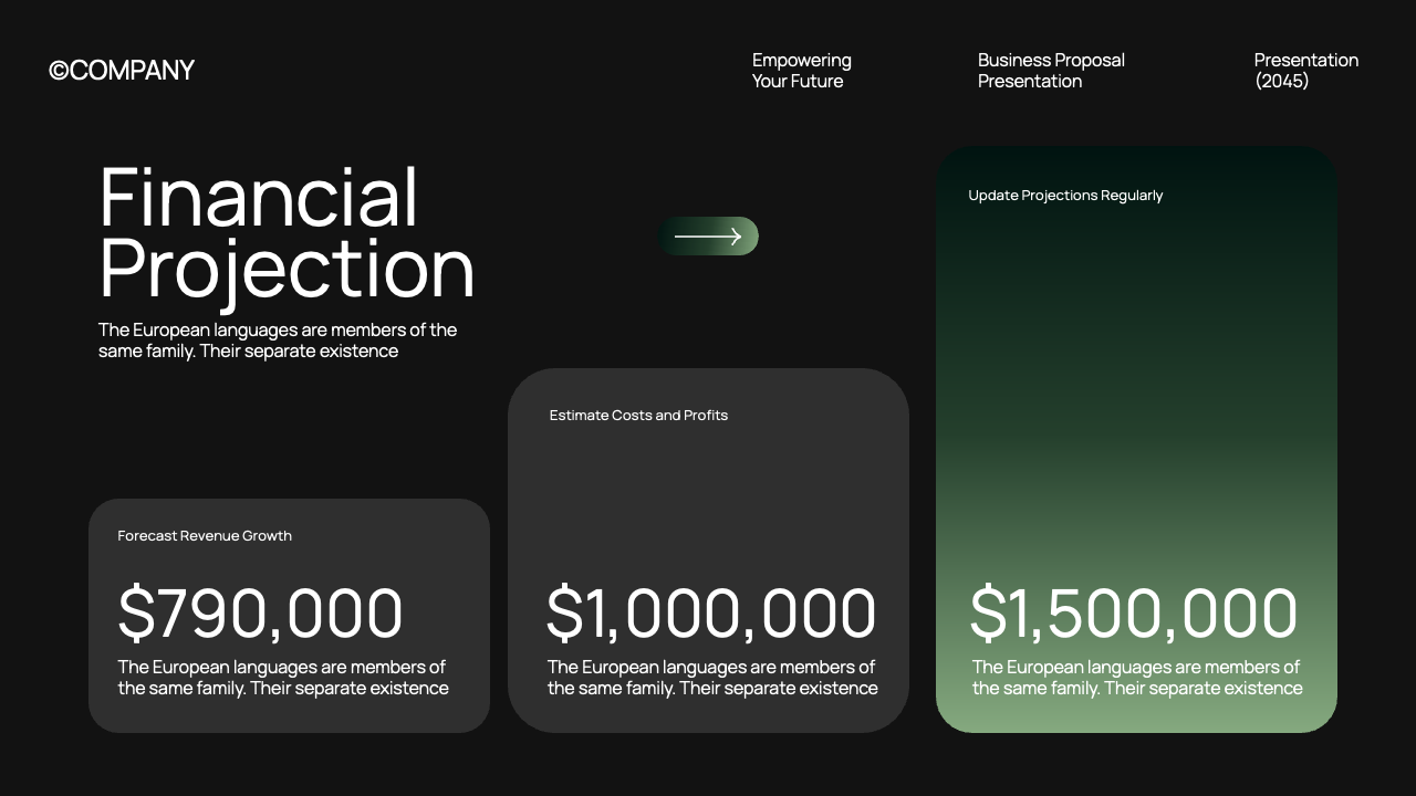 Black Green Gradient Modern Business Proposal Presentation ...