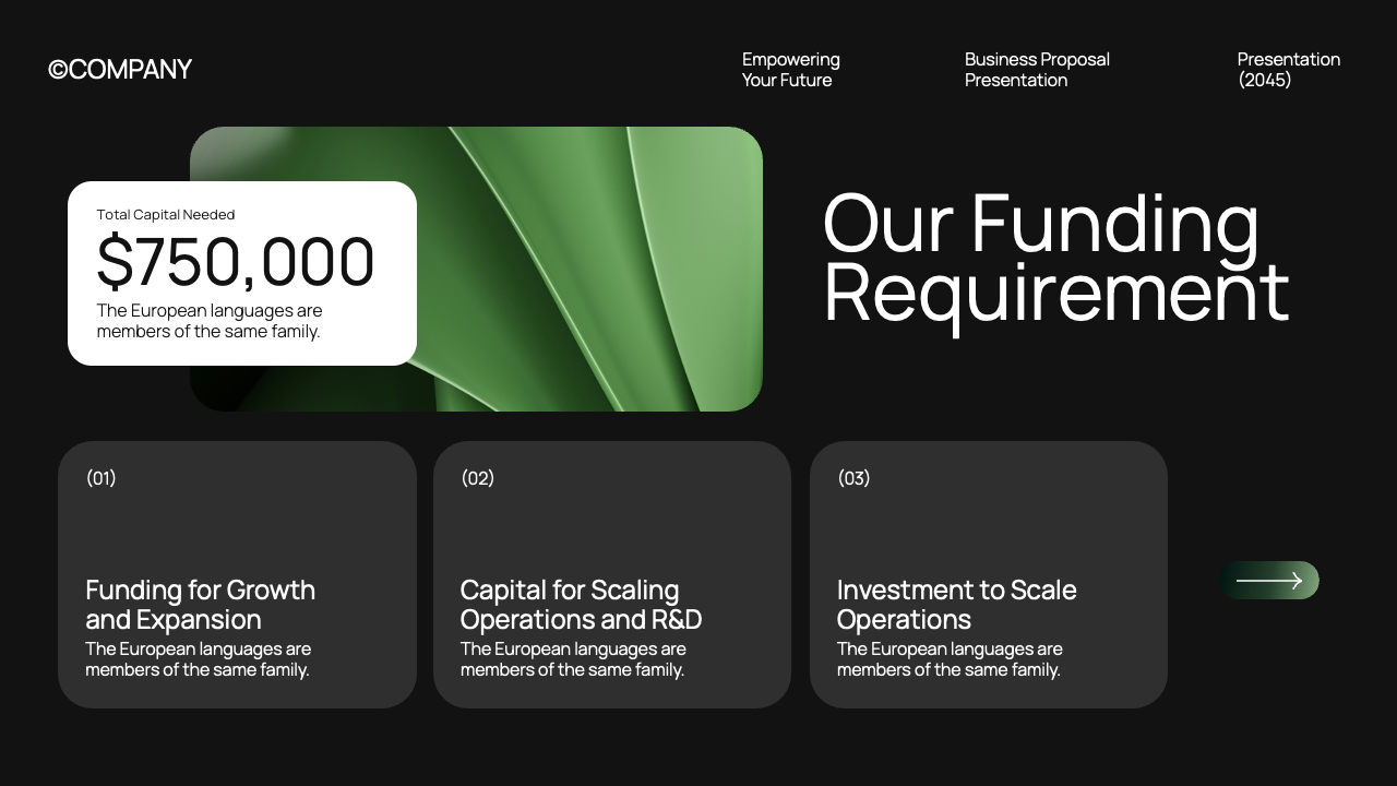 Black Green Gradient Modern Business Proposal Presentation ...