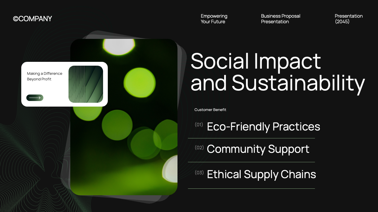 Black Green Gradient Modern Business Proposal Presentation ...