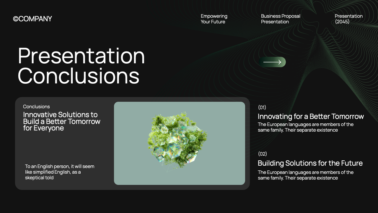 Black Green Gradient Modern Business Proposal Presentation ...