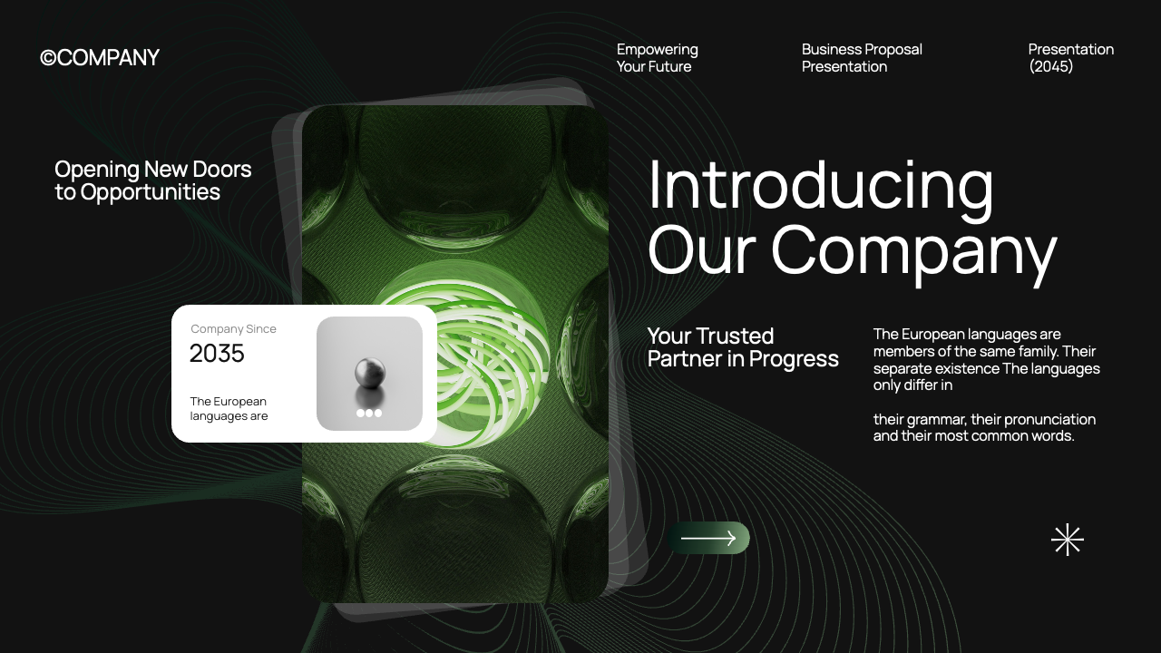 Black Green Gradient Modern Business Proposal Presentation ...