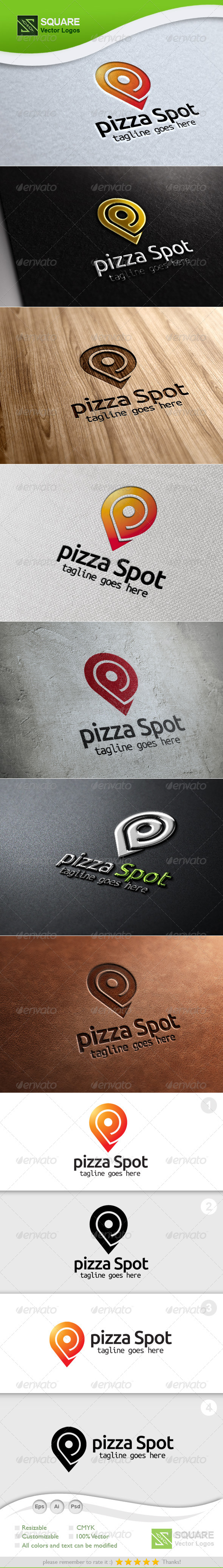 P, Locator Vector Logo Template - Letters Logo Templates