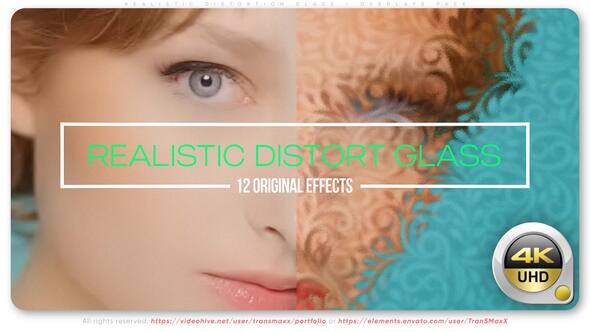 Realistic Distortion Glass - Overlays Pack Elements template preview