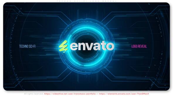 Techno Sci-Fi Logo Reveal Logo Stings template preview