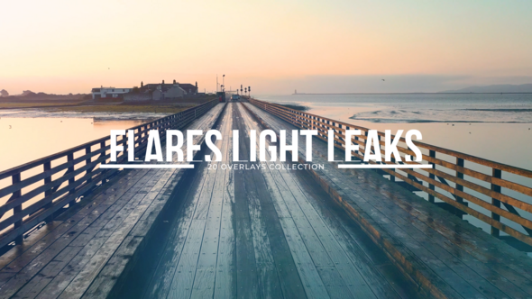 20 Flares Light Leaks Elements template preview