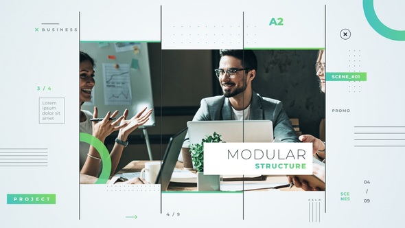 Modern Corporate Promo Video Displays template preview