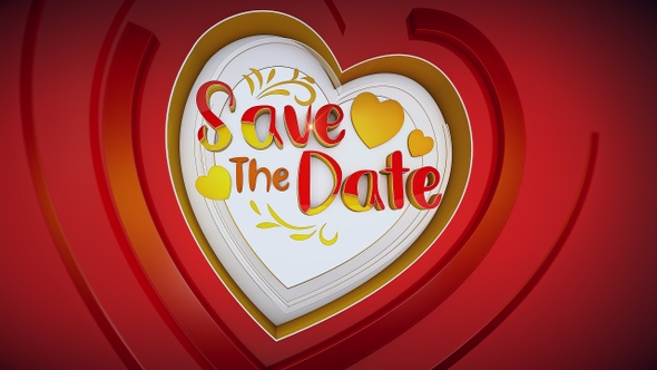 Save The Date Background 4k