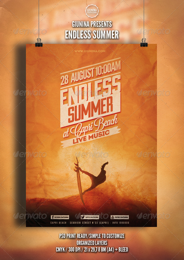Endless Summer Flyer/Poster - Events Flyers