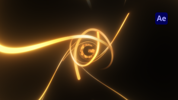Glowing Lines Logo Logo Stings template preview
