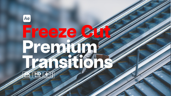 Premium Transitions Freeze Cut Elements template preview