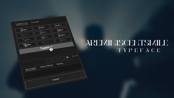 Animated Typeface - Areminiscentsmile Titles template preview