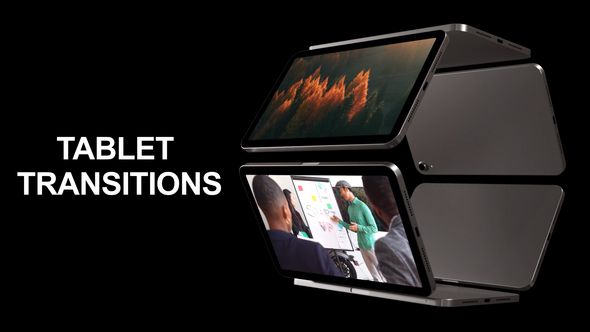 Tablet Transitions Elements template preview