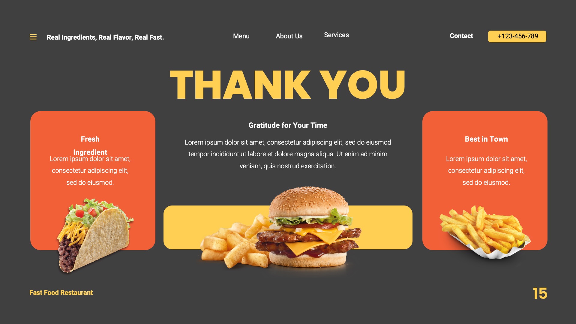 Fast Food PowerPoint Template, Presentation Templates | GraphicRiver