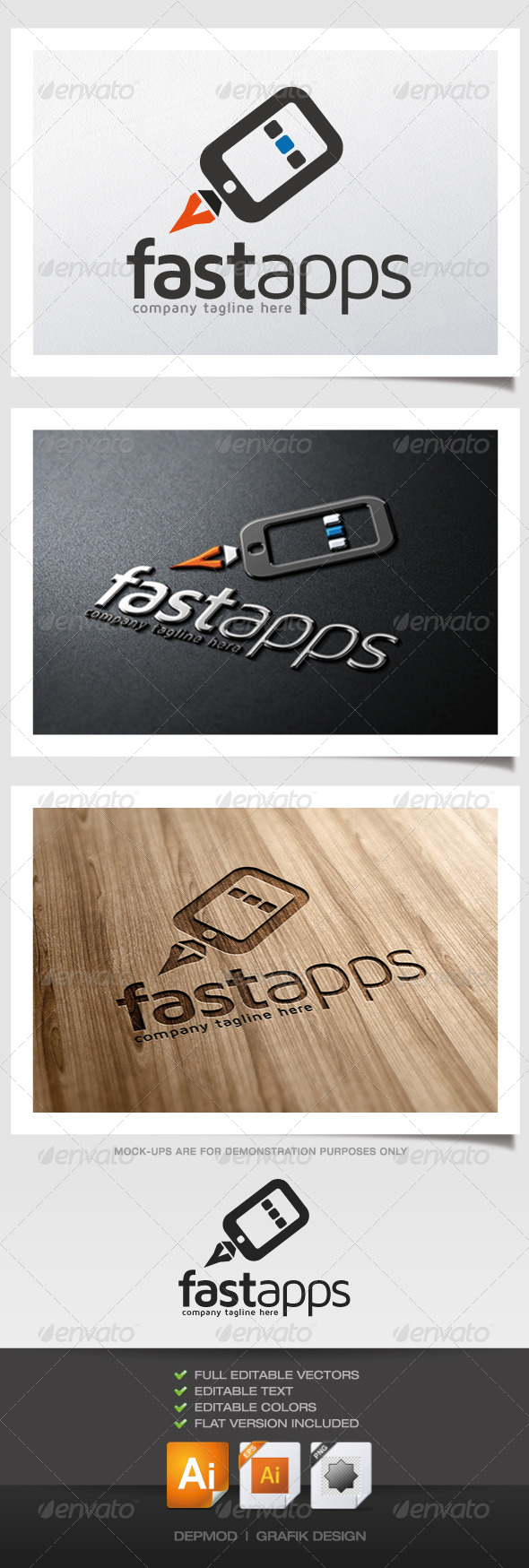 Fast Apps Logo - Symbols Logo Templates
