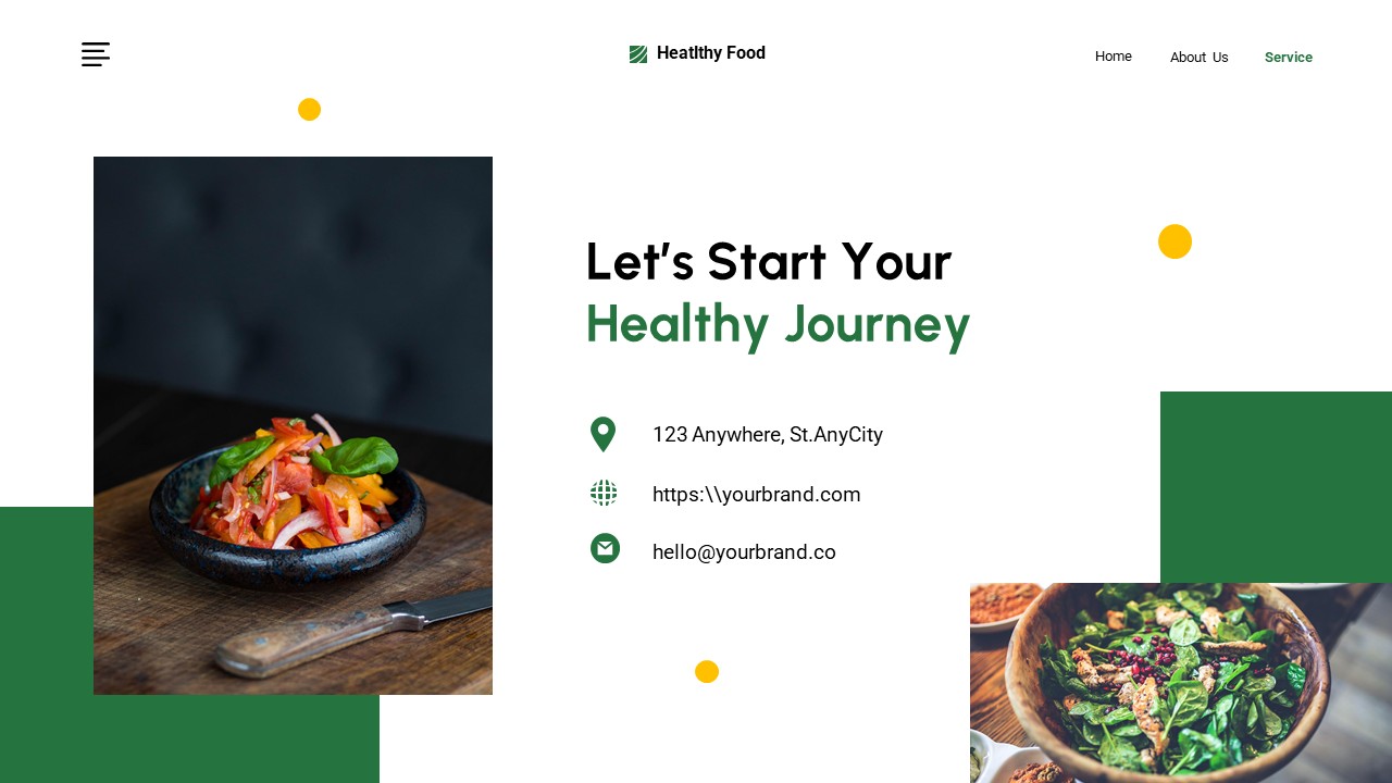 Healthy Food PowerPoint Template, Presentation Templates | GraphicRiver