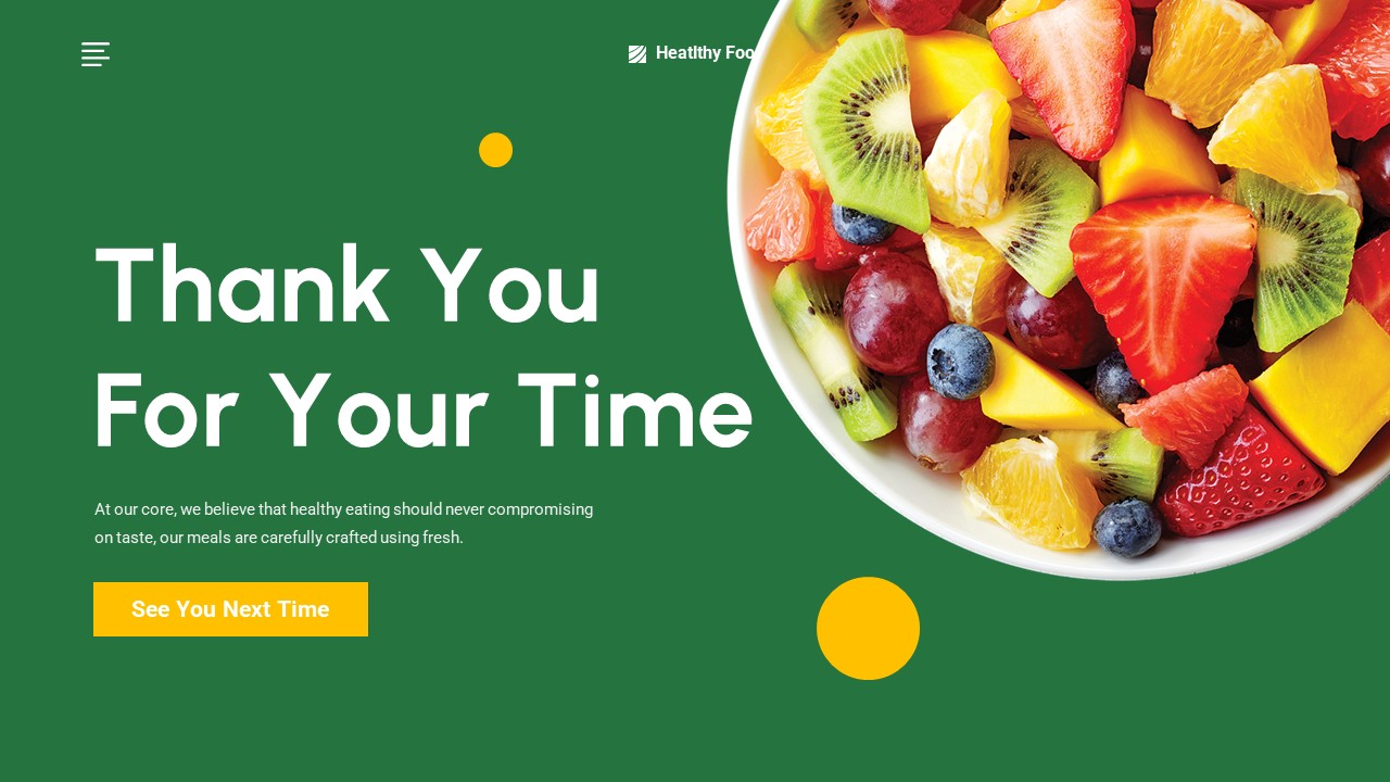 Healthy Food PowerPoint Template, Presentation Templates | GraphicRiver