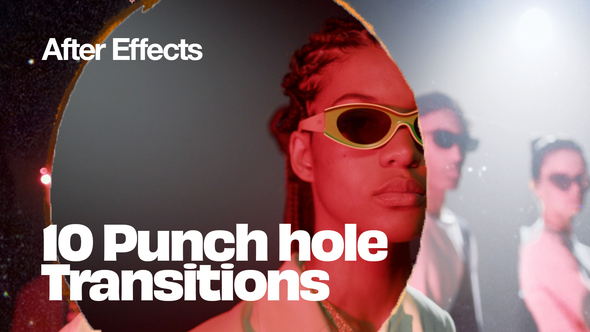 Punch Hole Transitions for After Effects Elements template preview